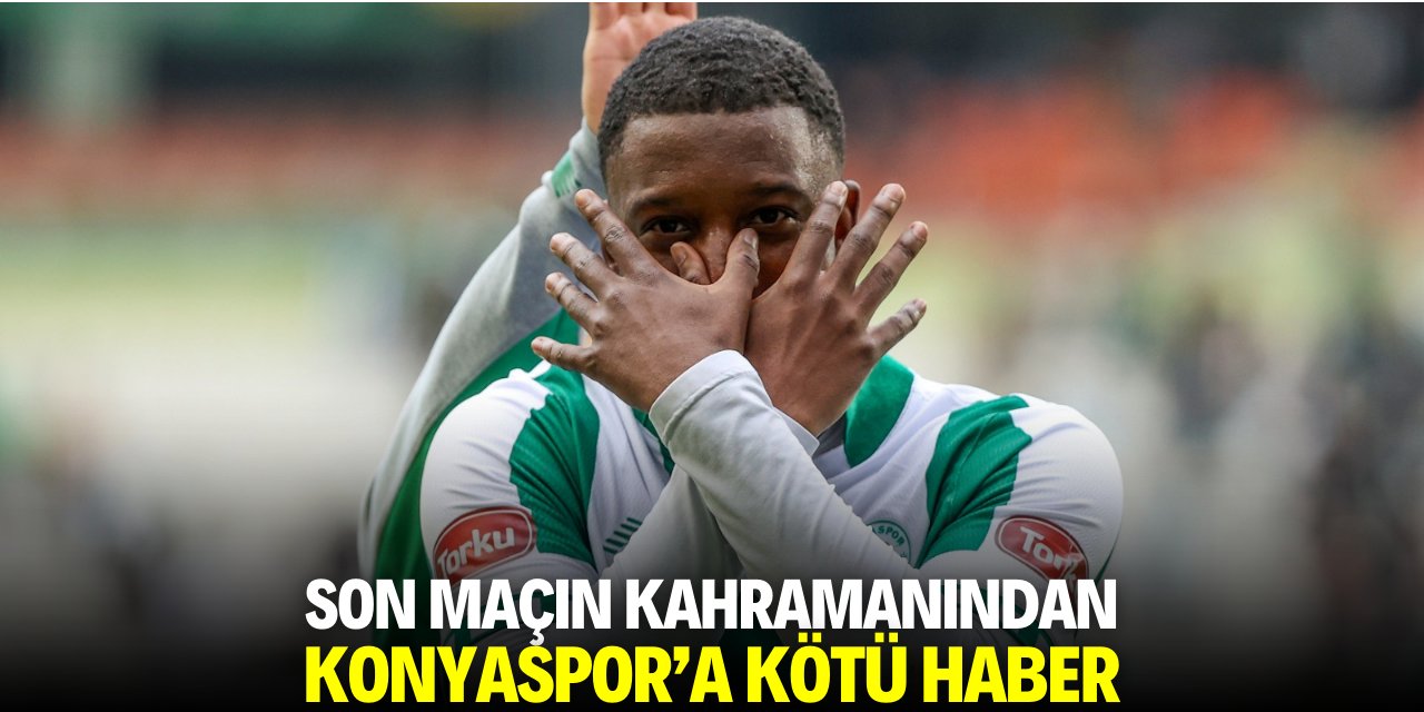 Adana Demirspor maçının kahramanından Konyaspor’a kötü haber