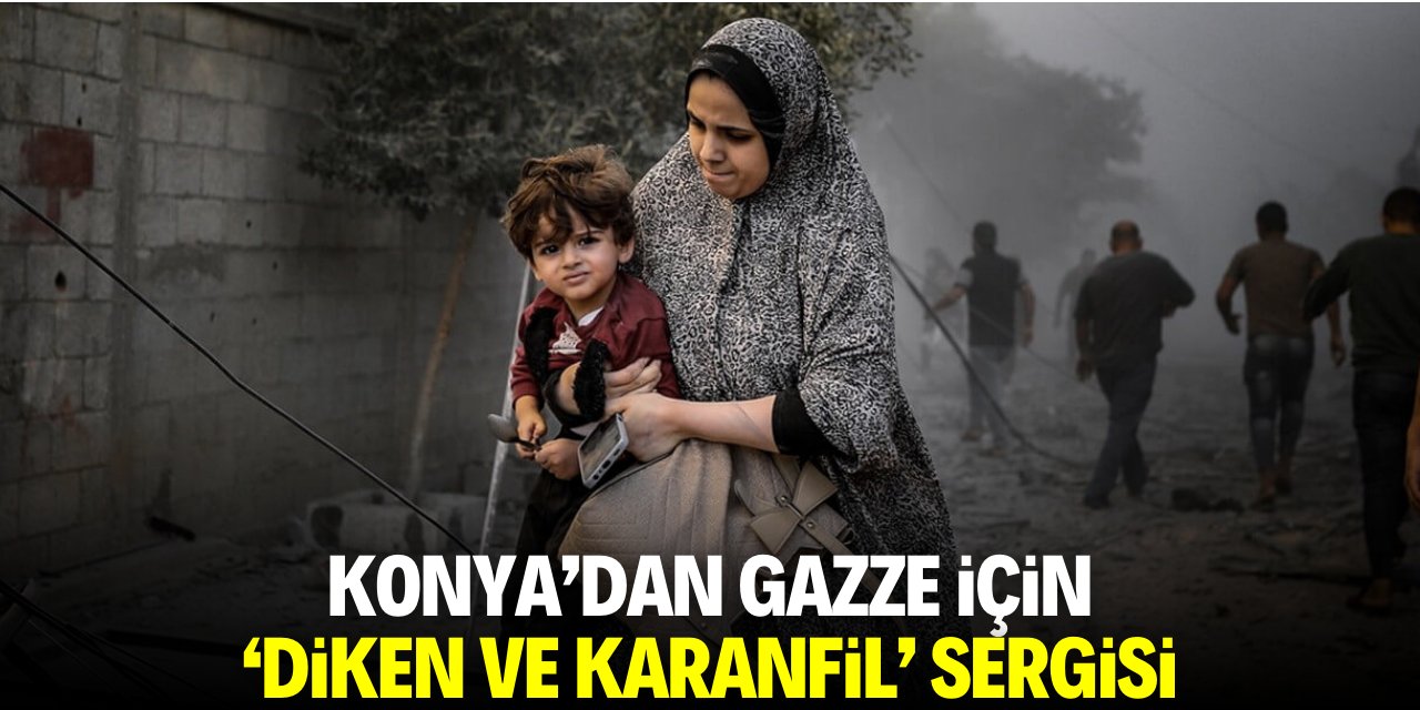 Konya'dan Gazze için 'Diken ve Karanfil' sergisi