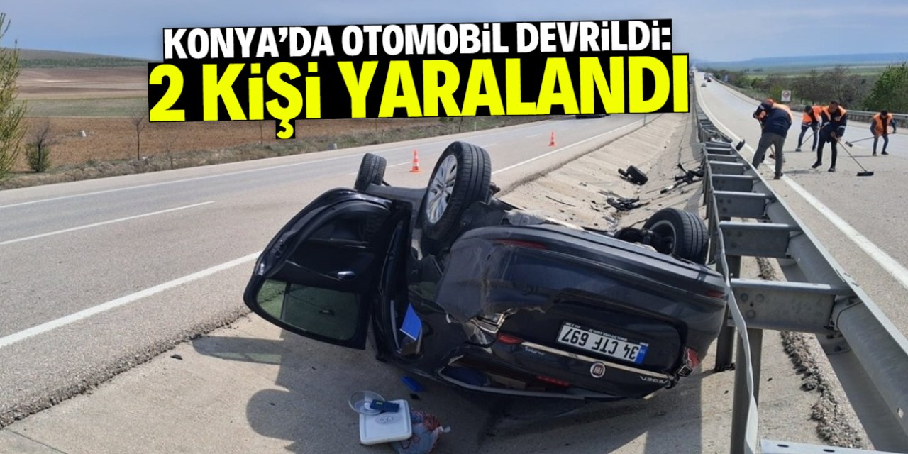 Ankara-Konya yolunda kaza: 2 kişi yaralandı