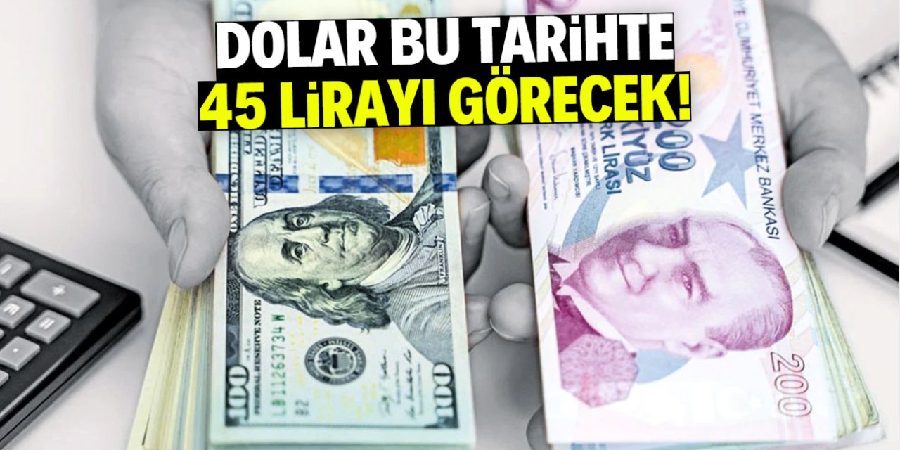 Dolar bu tarihte 45 lirayı görecek!