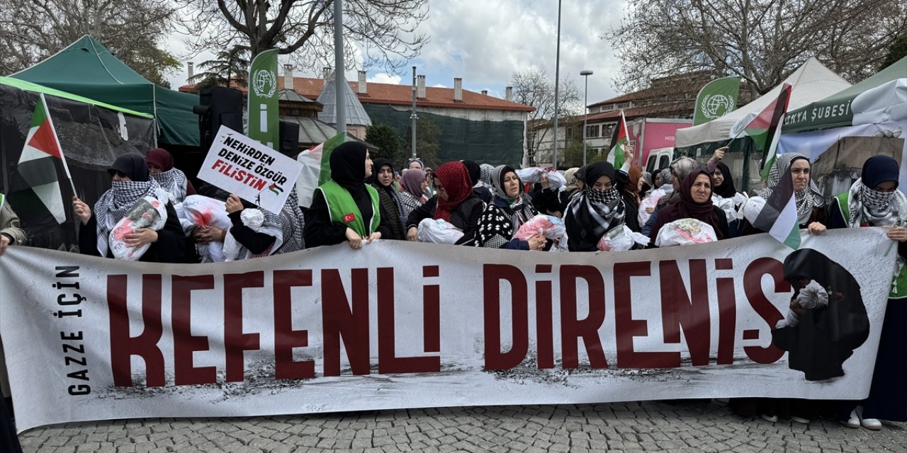 Konya'da İsrail'in Gazze saldırıları protesto edildi