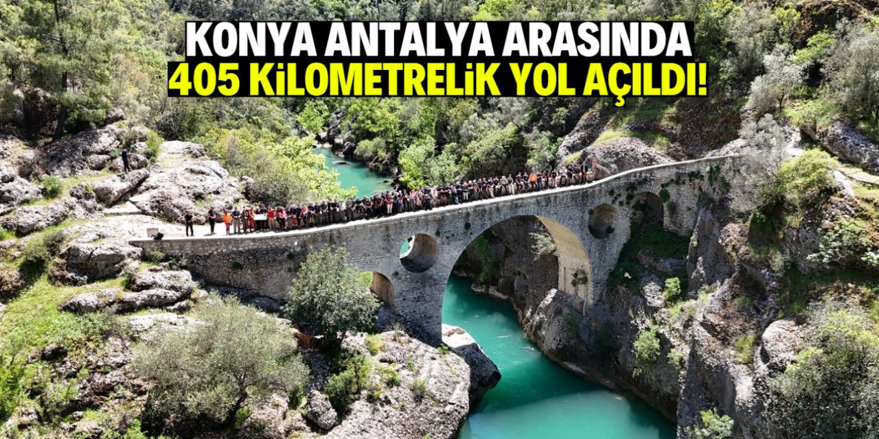 Konya Antalya arasında 405 kilometrelik yol açıldı! Gavur Gölü dikkat çekti