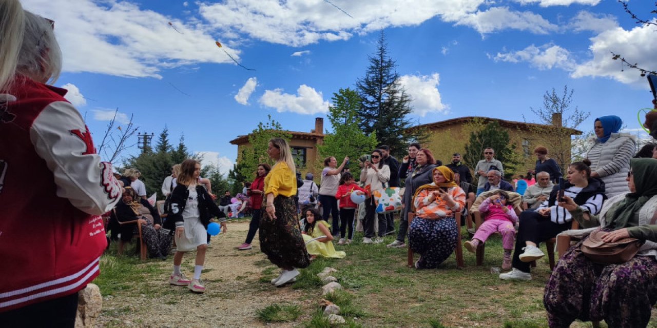 Konya'nın benzersiz köyünde kutlama yapıldı