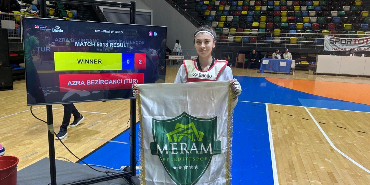 Meram Belediyesporlu Azra’dan gurur verici başarı