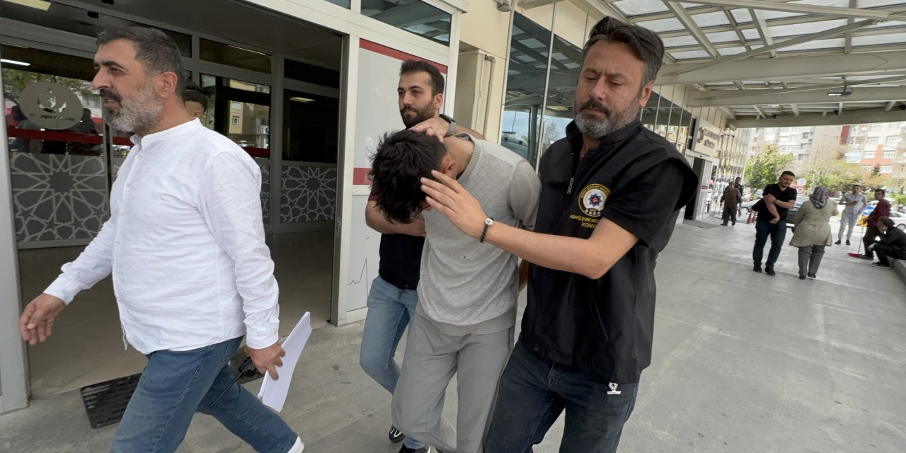 Konya'da tartıştığı kişiyi taşla yaraladı, tutuklandı