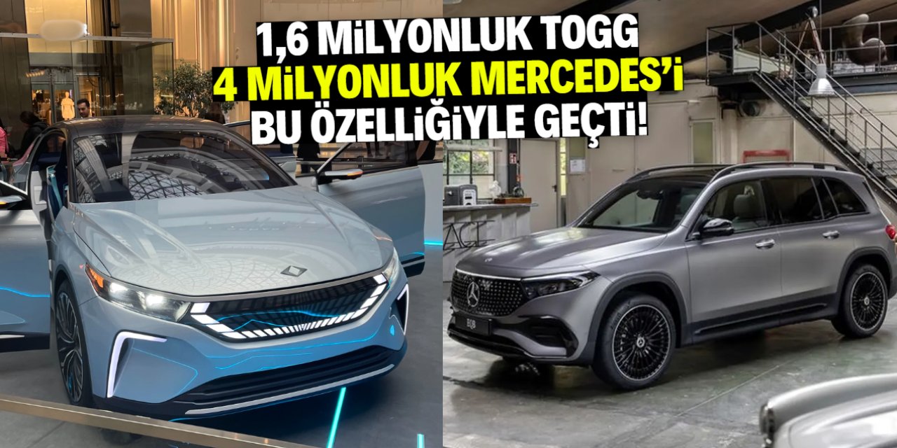 TOGG, 4 milyonluk Mercedes'i geçti! İşte o dev özellik