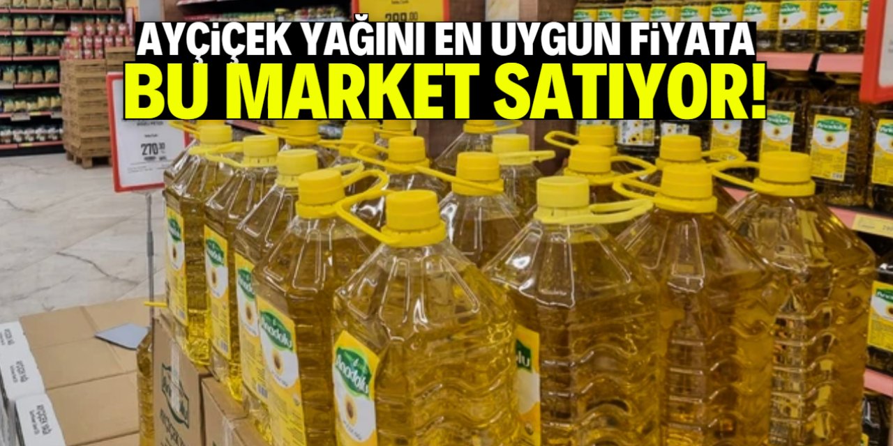 Ayçiçek yağını en uygun fiyata bu market satıyor! 150 TL ayrıntısı sevindirdi
