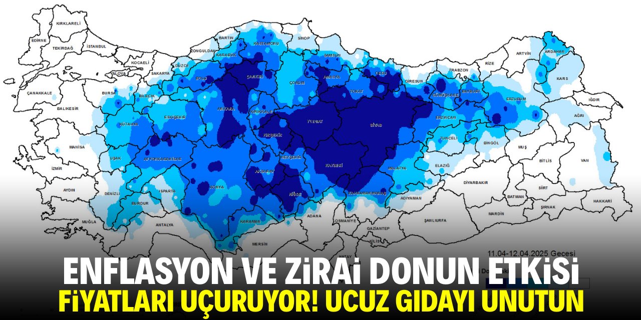 Enflasyon ve zirai don fiyatları uçuruyor! Ucuz gıdayı unutun