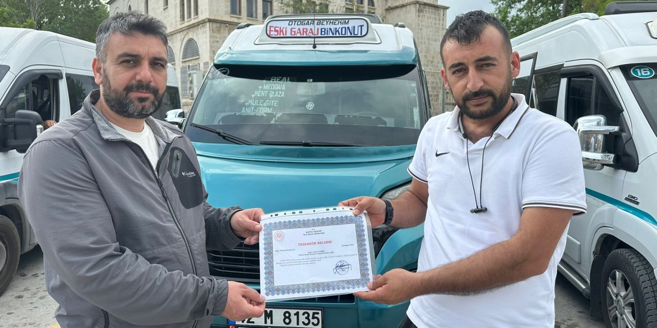 Konya'da yılın şoföründen 'saygı' çağrısı