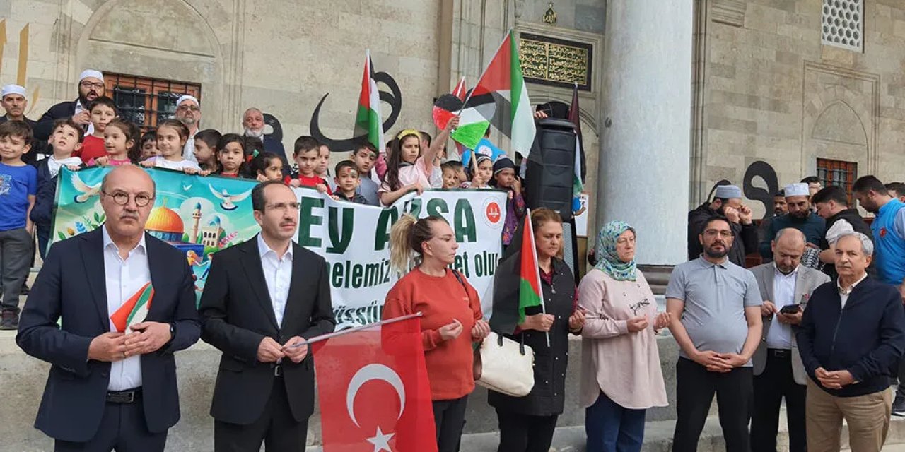 Konya'dan Filistin'e destek yürüyüşü