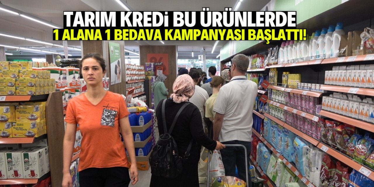 Tarım Kredi 1 alana 1 bedava kampanyası başlattı! Bu ürünlerde geçerli