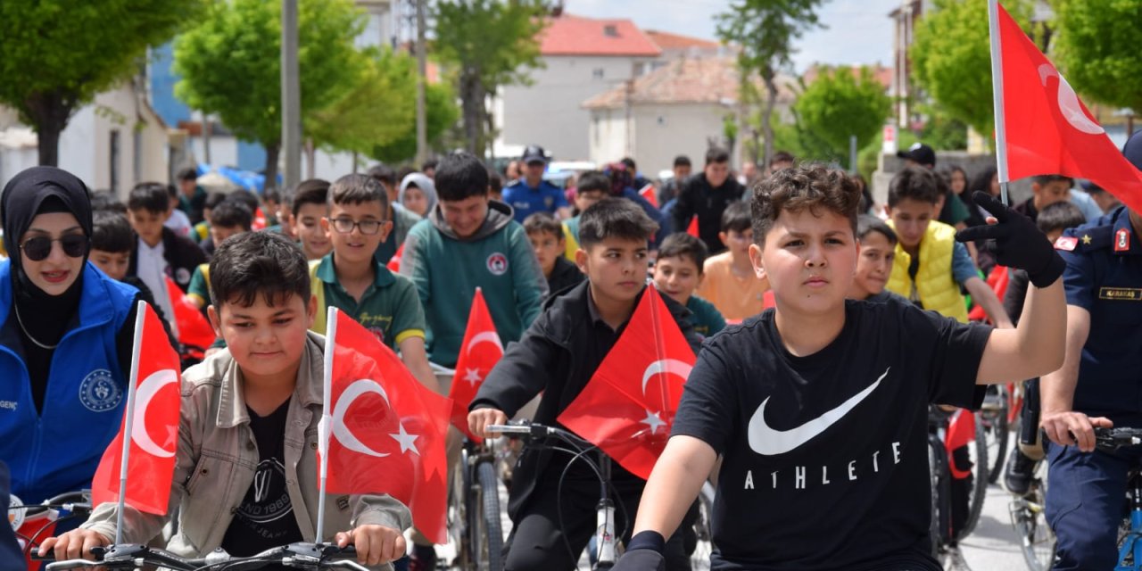 Karapınar’da spor için pedal çevrildi