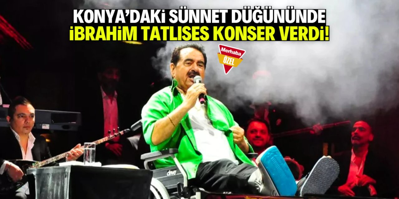 Konya'da görkemli sünnet düğünü! İbrahim Tatlıses konser verdi