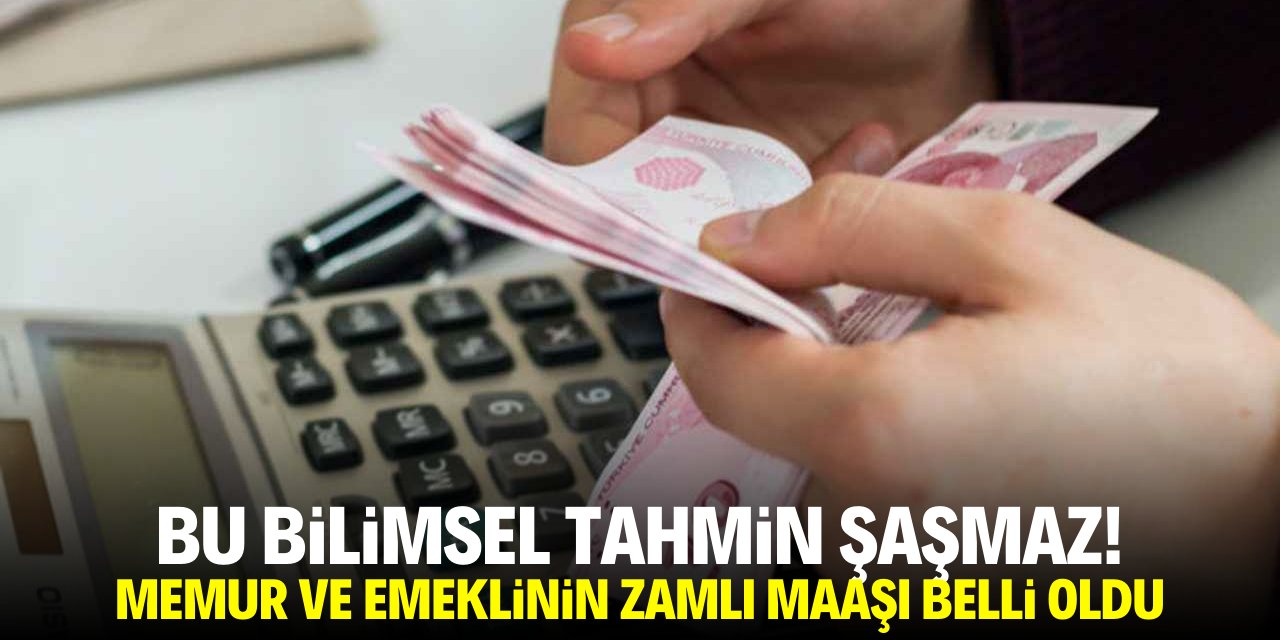 Bu bilimsel tahmin şaşmaz! Memur ve emeklinin zamlı maaşı belli oldu