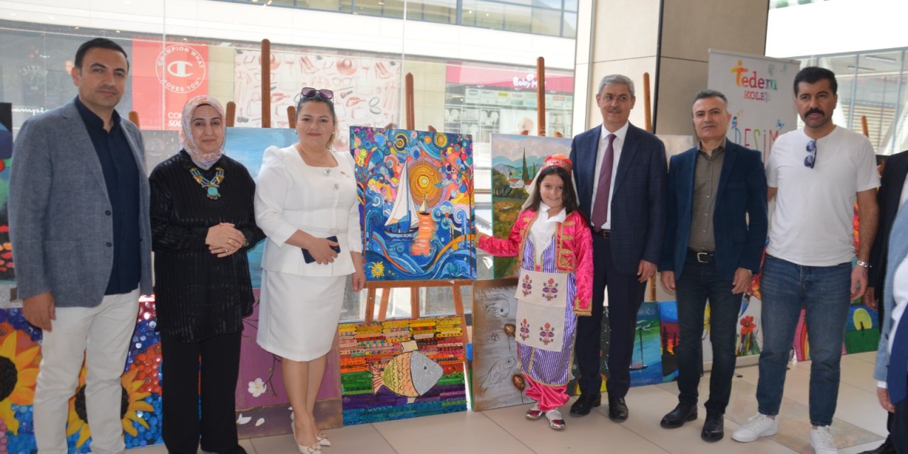 'Tedem’li öğrencilerin sergisi büyük ilgi gördü