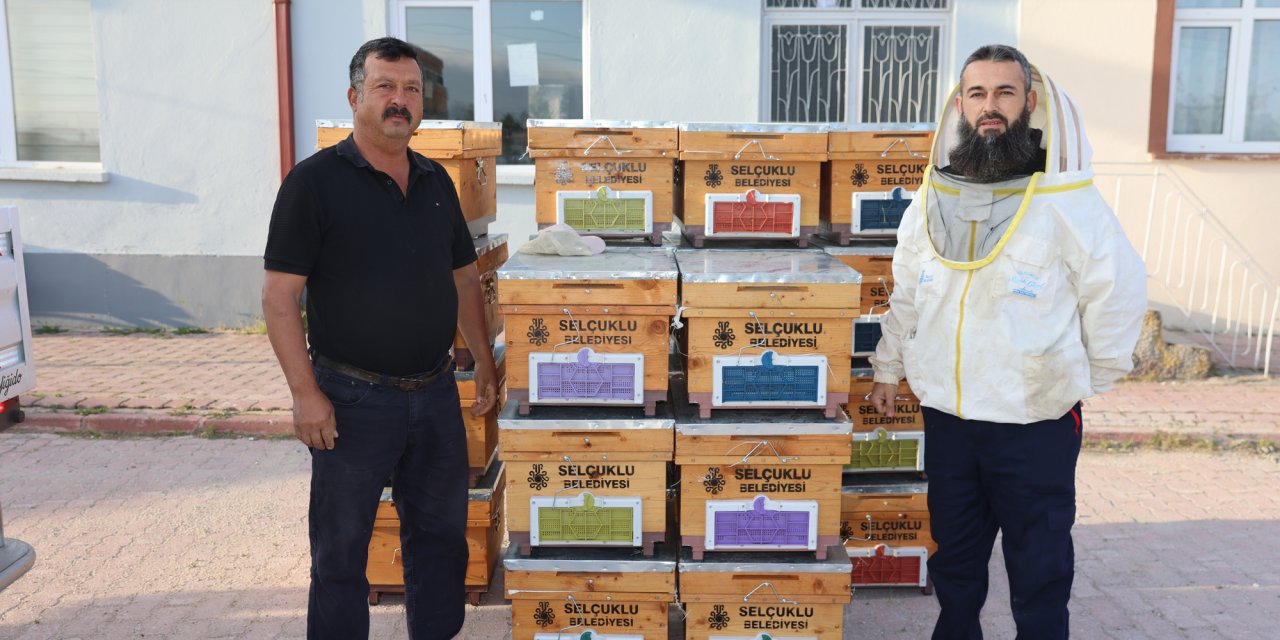Selçuklu'dan arı kovanı desteği