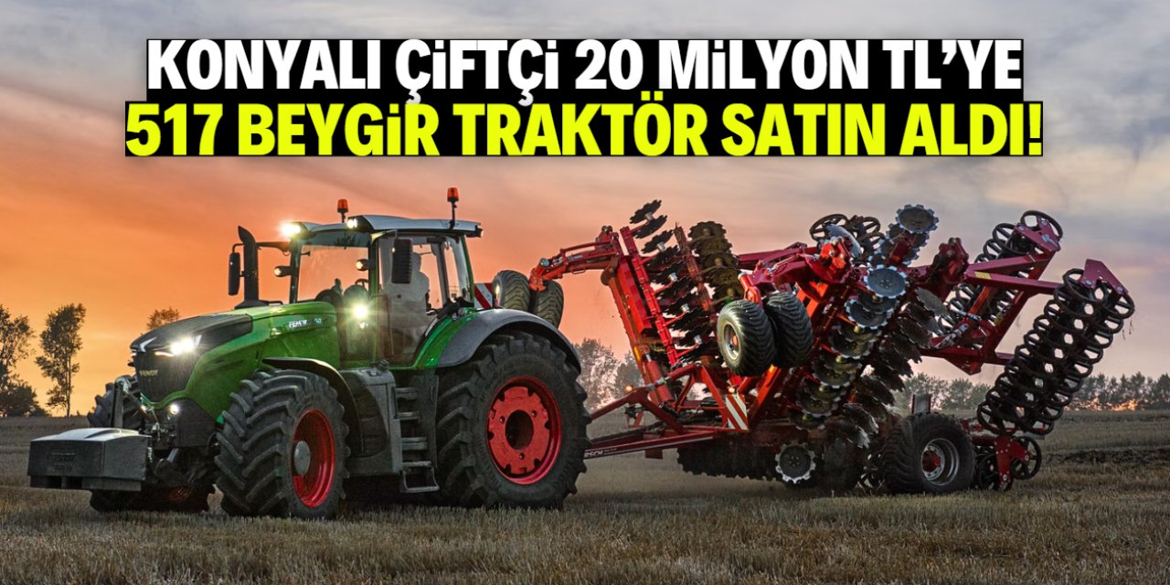 Türkiye'nin en büyük traktörünü Konyalı çiftçi satın aldı! Fiyatı 20 milyon TL