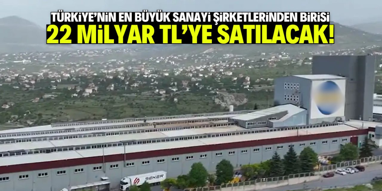 Türkiye'nin en büyük sanayi şirketlerinden birisi satılacak! Fiyatı 22 milyar TL