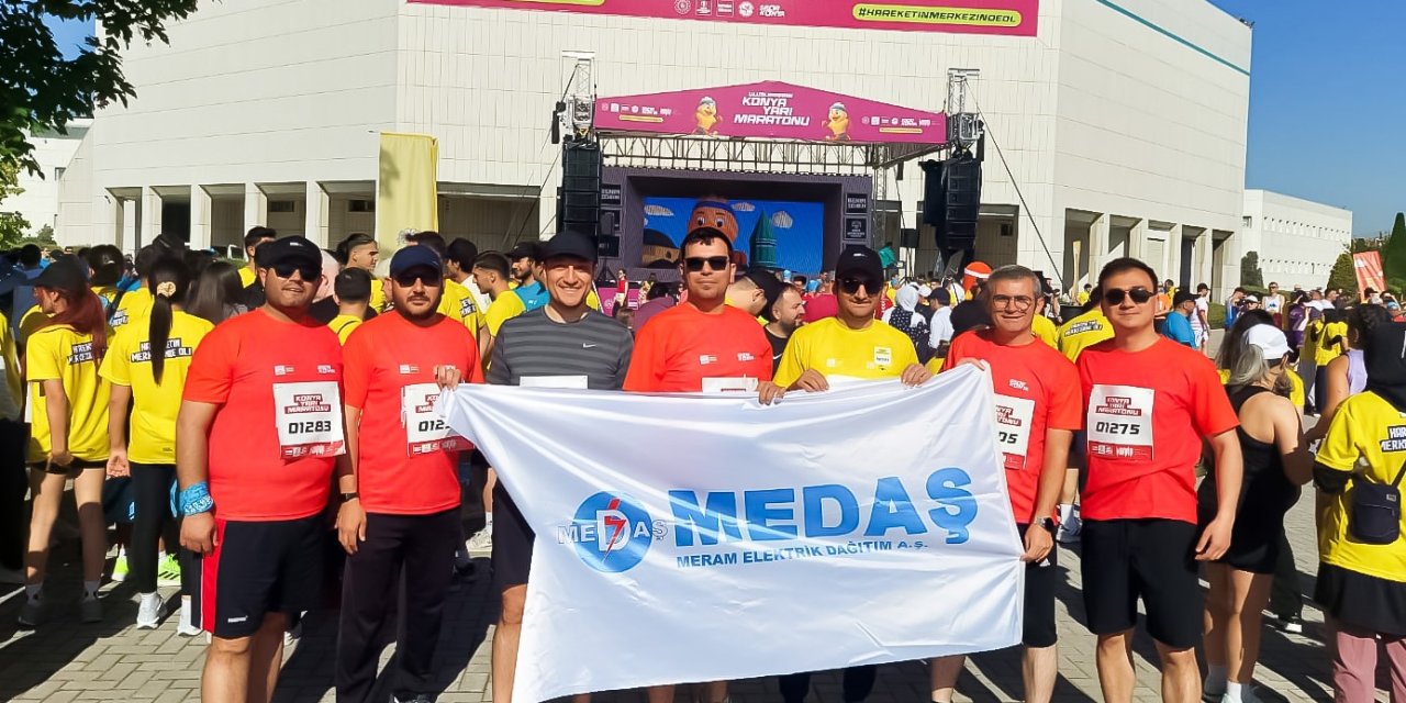 MEDAŞ, Konya Yarı Maratonu’nda iyilik için koştu
