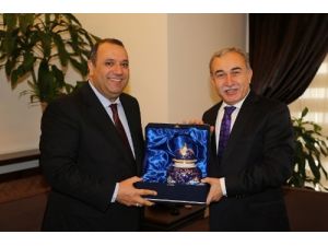 Görevden Alınan Aktaş, Vali Büyük'e Veda Ziyaretinde Bulundu