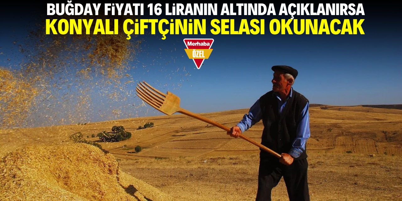 Buğday fiyatı 16 liranın altında açıklanırsa Konyalı çiftçinin selası okunacak