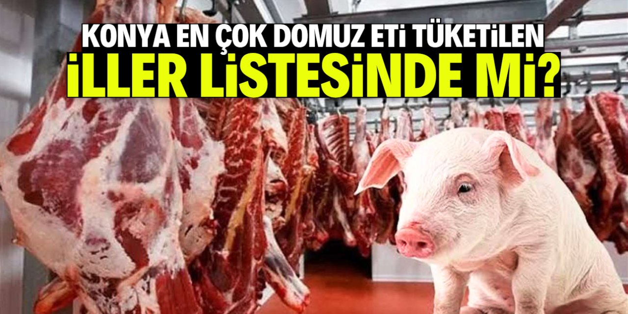 Konya en çok domuz eti tüketilen iller listesinde mi? Gerçek ortaya çıktı