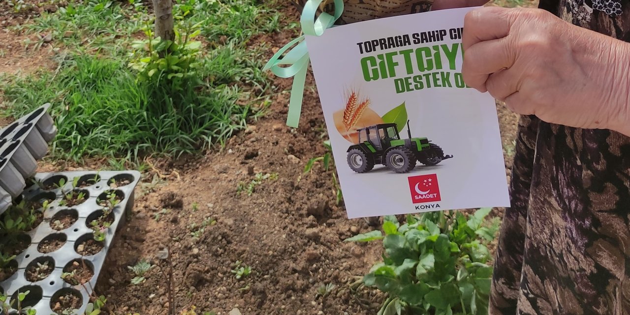 Saadet Partisi'nden kadın çiftçilere ziyaret