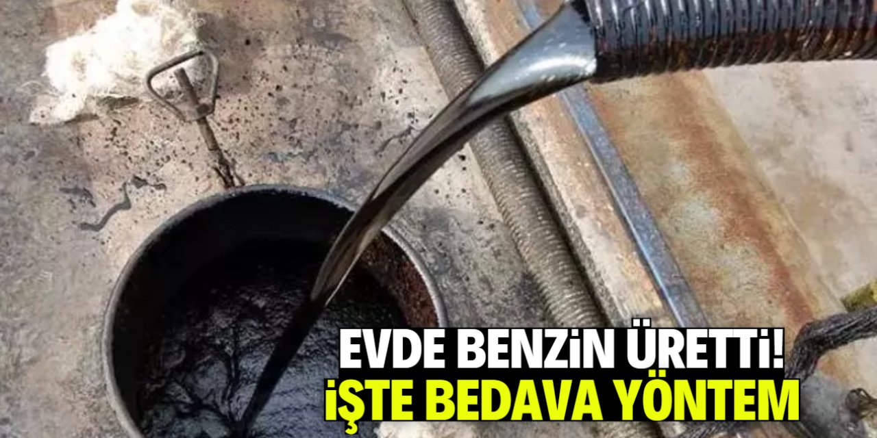 Evde benzin üretti! İşte pratik ve bedava yöntem
