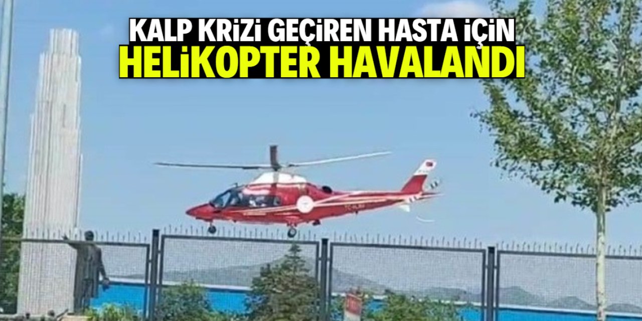 Seydişehir'de hava ambulansı kalp krizi geçiren hasta için havalandı