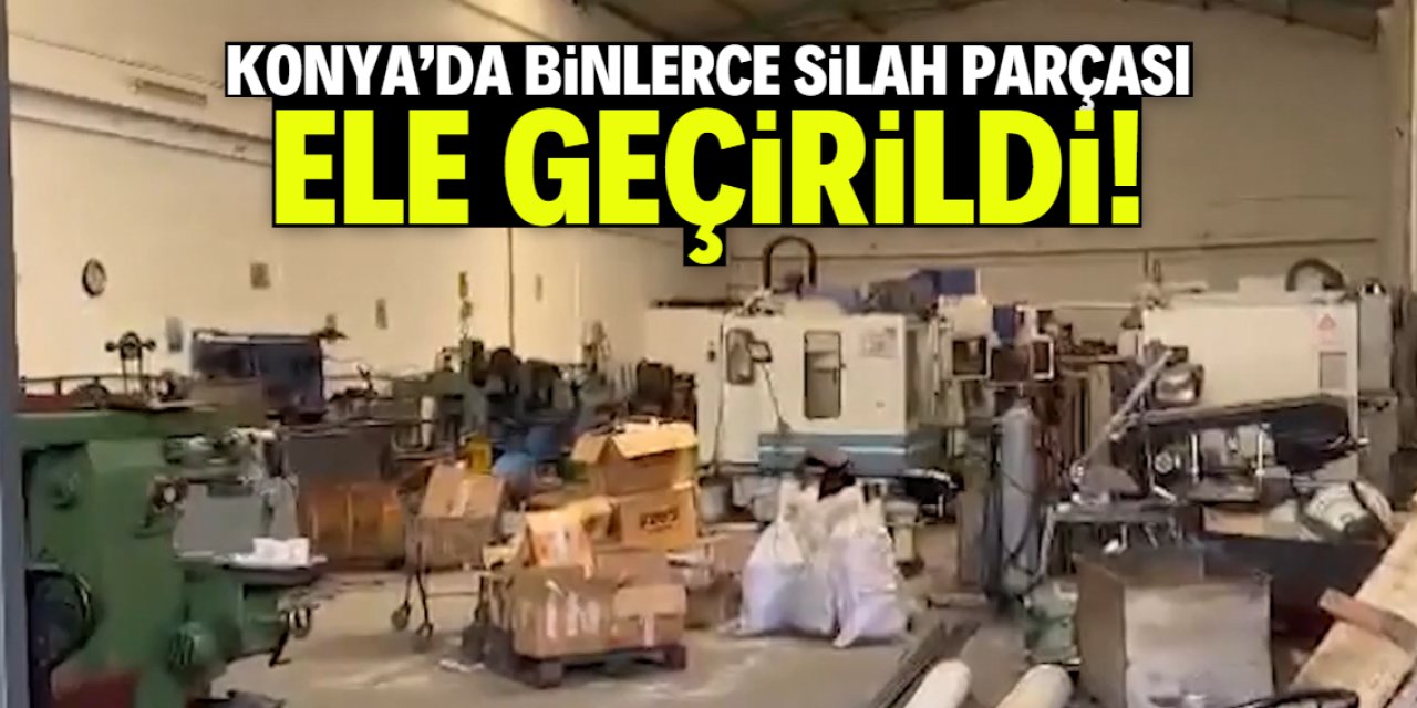 Konya'da 8 bin 26 silah parçası ele geçirildi