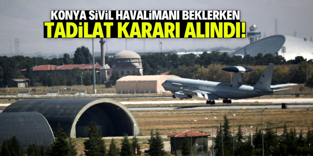 Konya sivil havalimanı beklerken tadilat kararı alındı! 10 bin metrekare olacak