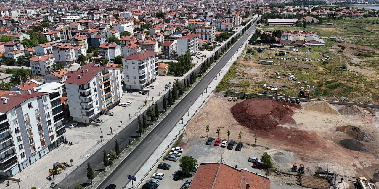 Beyşehir'de yolun ilk etabı tamamlandı