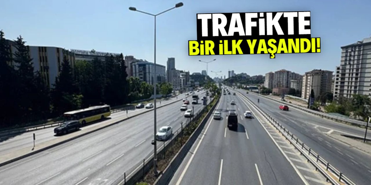 Trafikte bir ilk yaşandı!