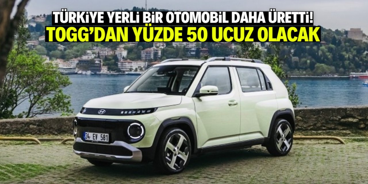 Türkiye elektrikli bir otomobil daha üretti! TOGG'dan yüzde 50 ucuz olacak