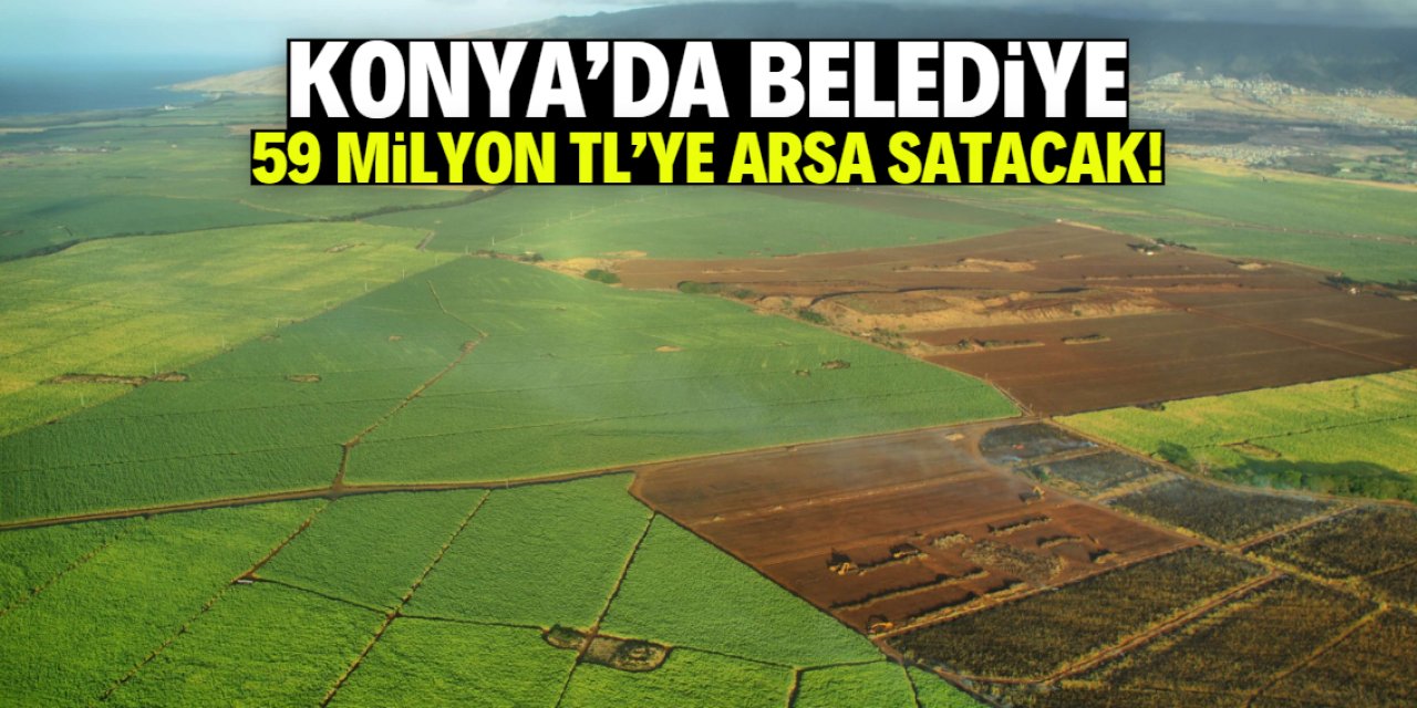 Konya'da belediye dev arsayı 59 milyon TL'ye satacak