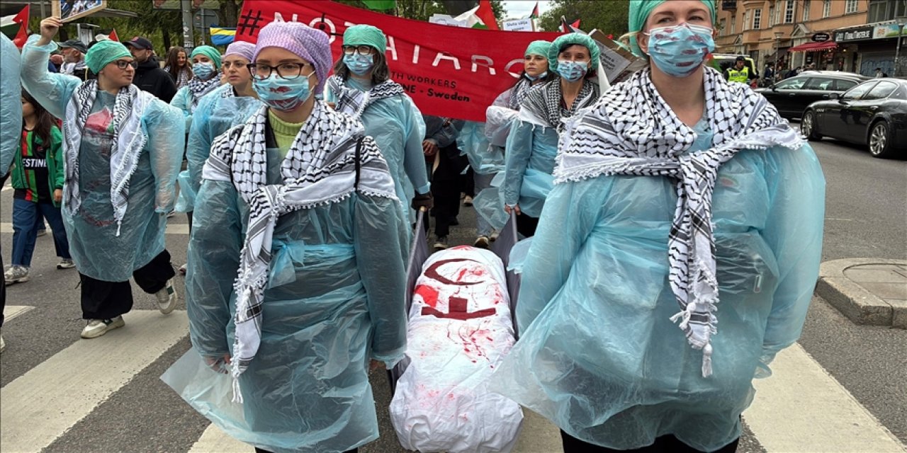 Avrupa'da Filistin'e destek gösterileri düzenledi