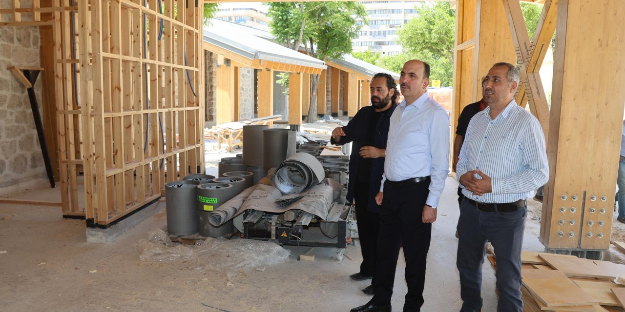 Konya'da kütüphane inşaatı devam ediyor