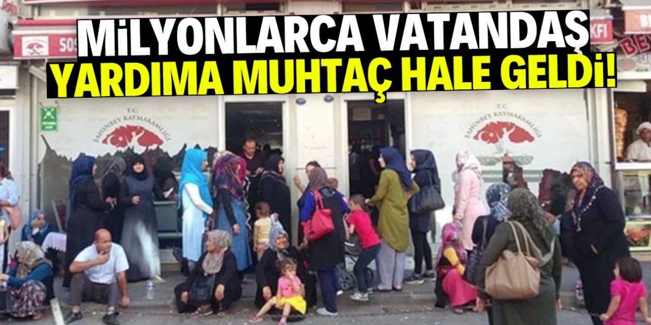 Milyonlarca vatandaş yardım kuyruğunda!
