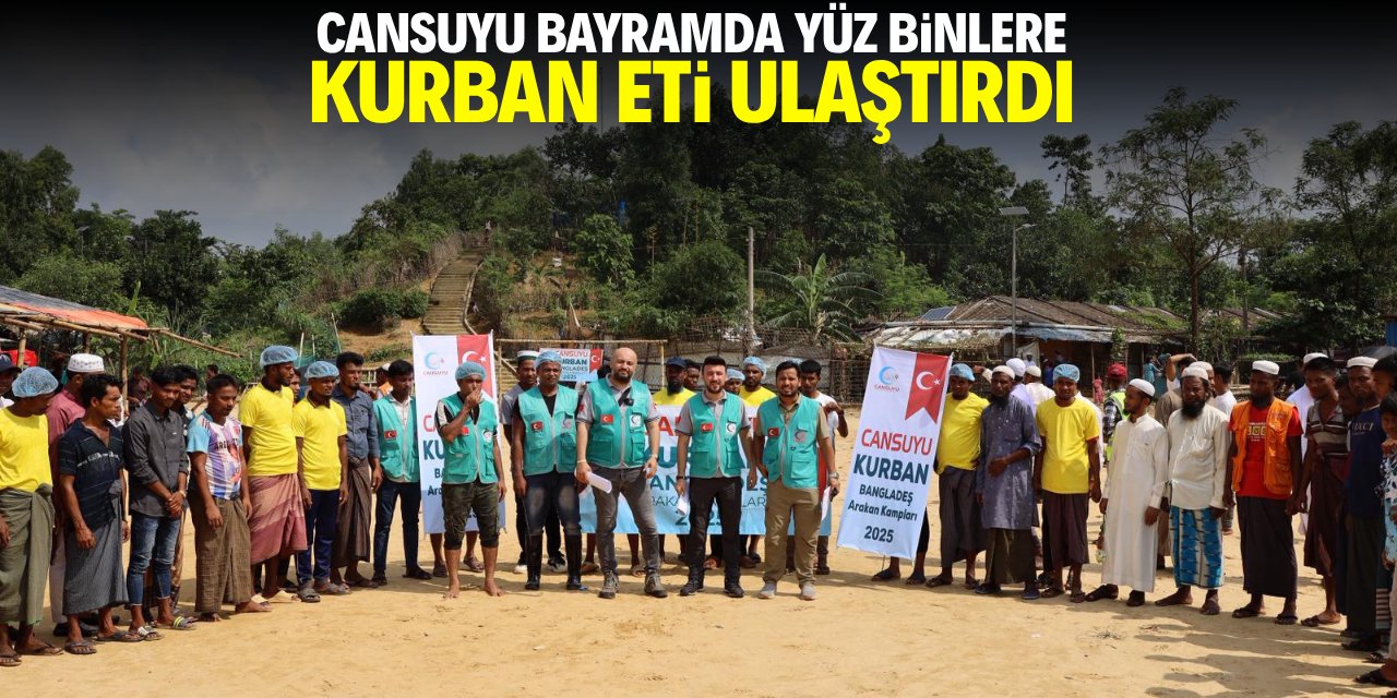 Cansuyu bayramda yüz binlere kurban eti ulaştırdı