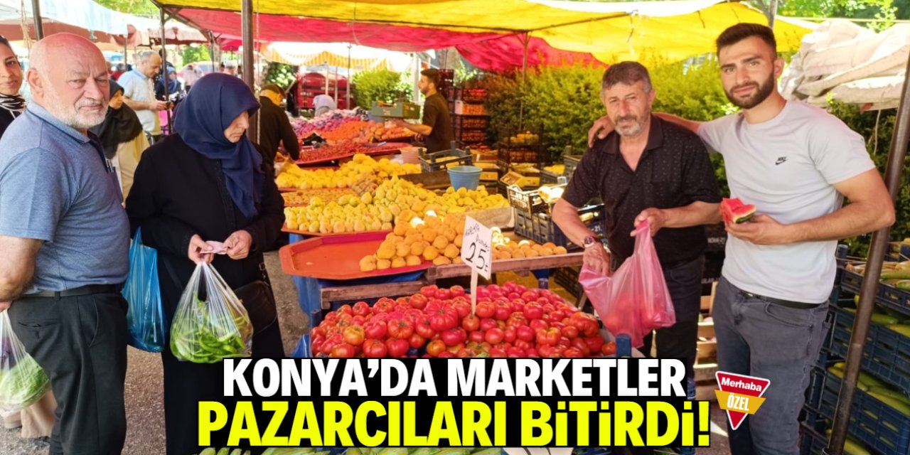 Konya'da marketler pazarcıları bitirdi! Poşet özgürlüğü bu noktaya getirdi