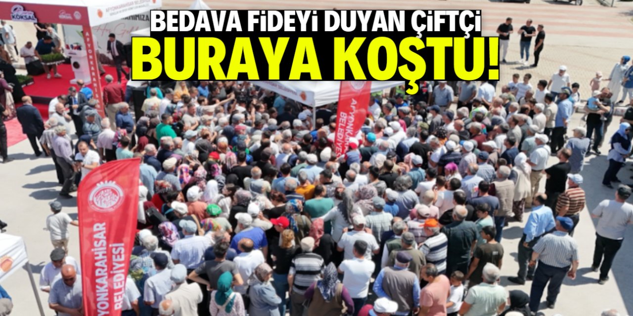 Bedava fideyi duyan çiftçi buraya koştu! İzdiham yaşandı