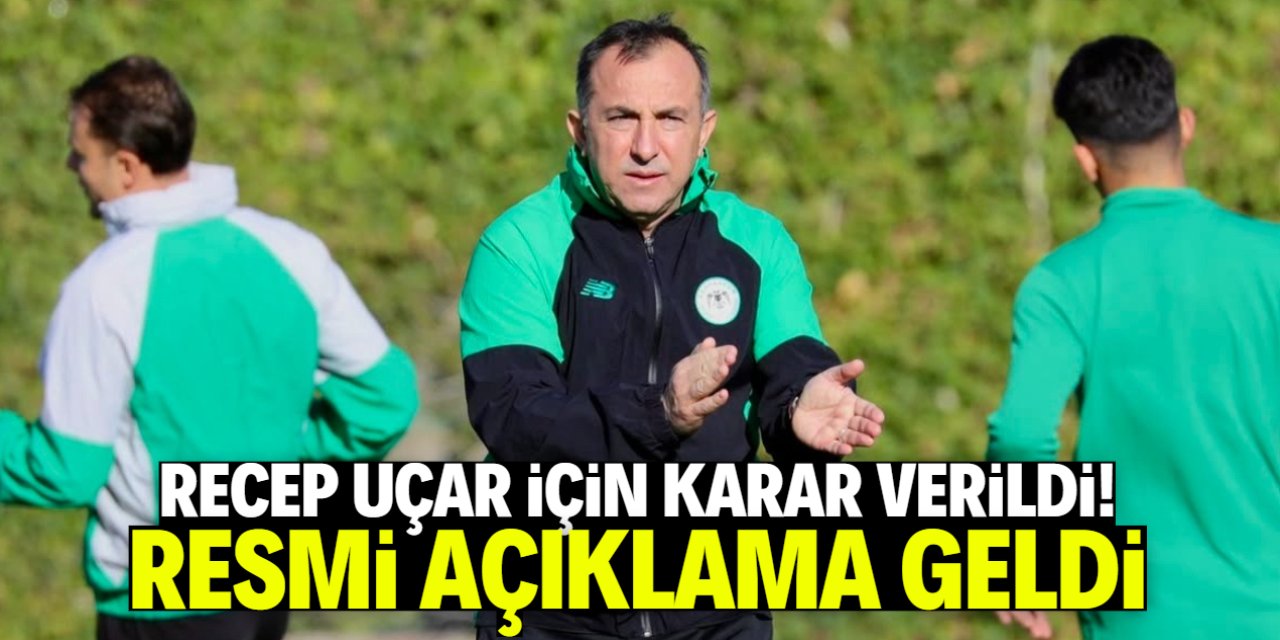 Konyaspor'da Recep Uçar kararı resmen açıklandı
