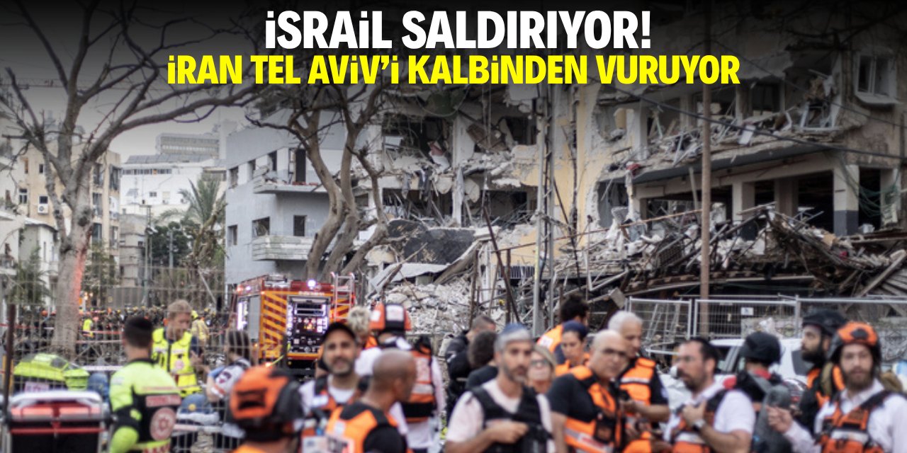 İsrail saldırıyor! İran Tel Aviv'i kalbinden vuruyor