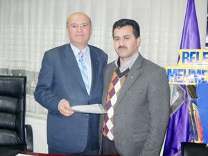 Karapınar'da Esnaf Başkanı Özlü görevi devraldı