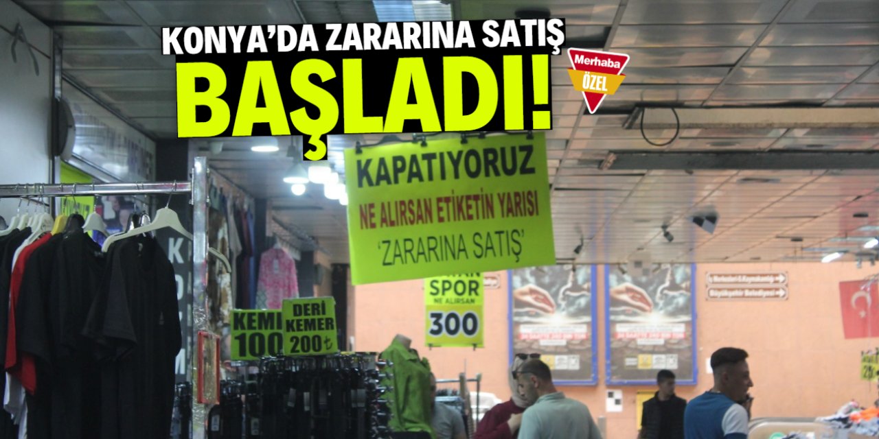 Konya'da zararına satış başladı! 32 dükkanda geçerli