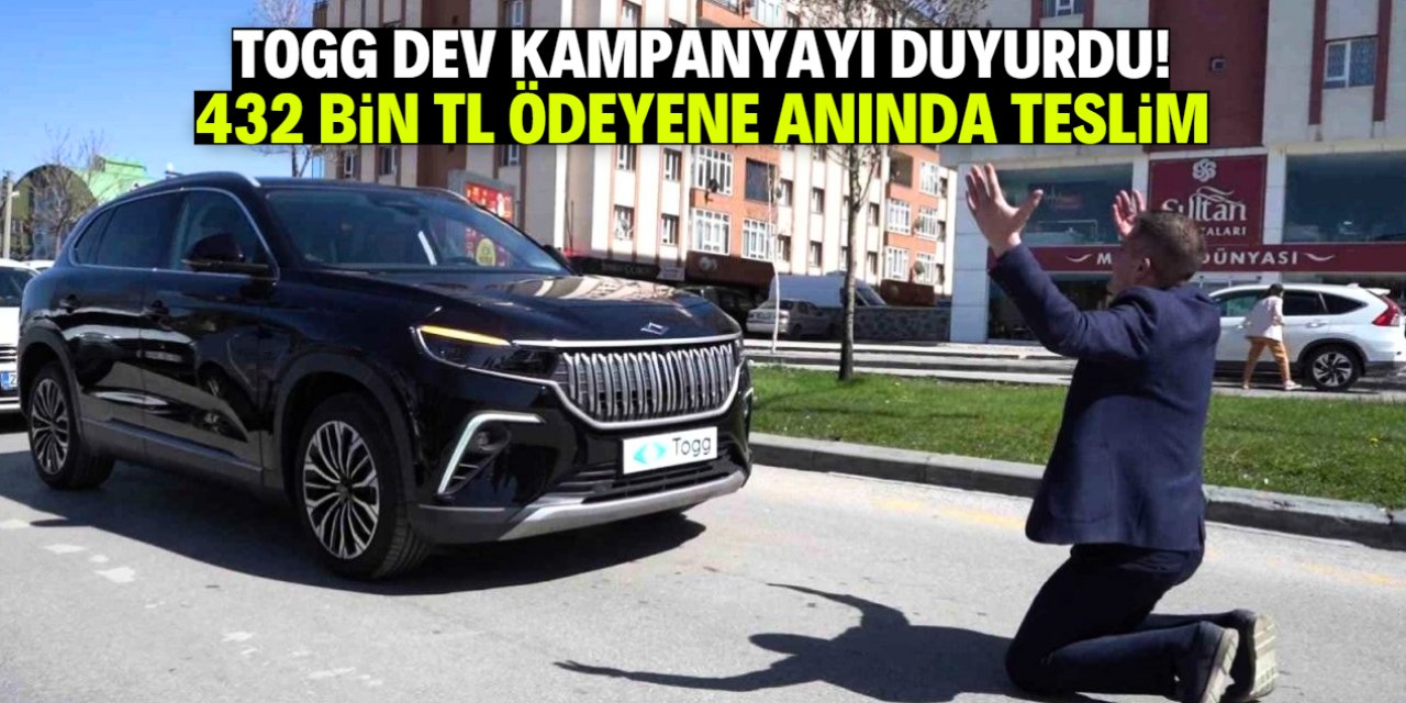 TOGG en özel kampanyasını duyurdu! 432 bin TL ödeyene anında teslim