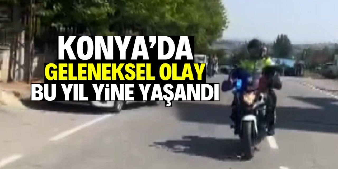 Konya'da geleneksel olay bu yıl yine yaşandı