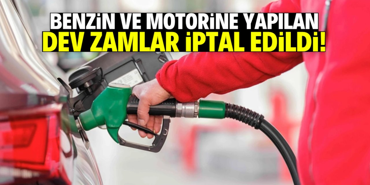 Benzin ve motorine yapılan zamlar iptal edildi! İşte indirim miktarı