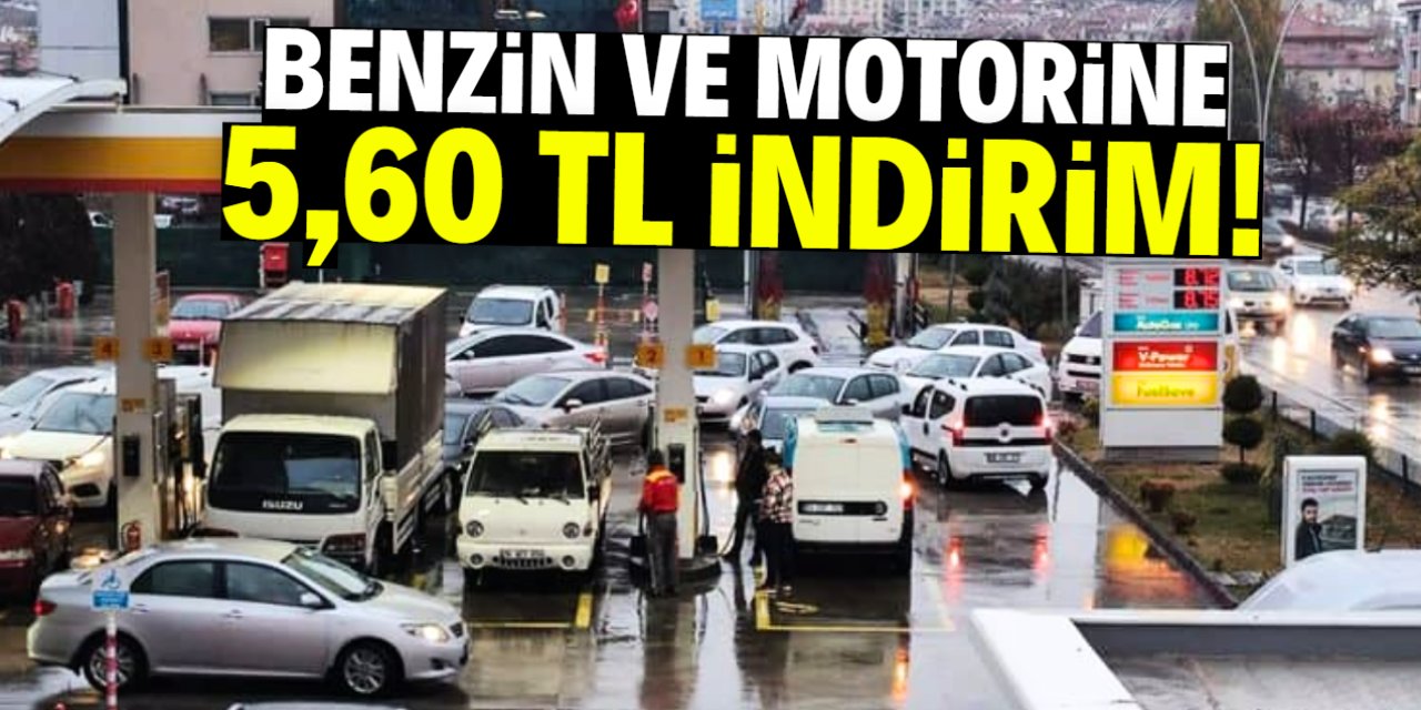 Benzin ve motorine bu tarihte dev indirim geliyor! Tam 5,60 TL
