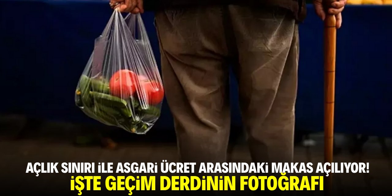 Açlık sınırı ile asgari ücret arasındaki makas açılıyor! Vatandaşın bütçesi açık veriyor